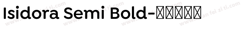 Isidora Semi Bold字体转换